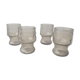 Lot de 4 verres fumés
