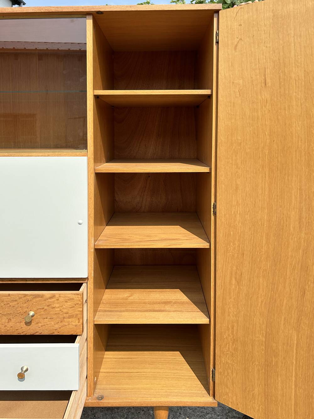 Secretary, bookcase, cupboard, wardrobe, 60s, vintage