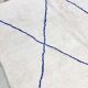 Berber carpet beni ouarain ecru blue diamonds majorelle 305x211m