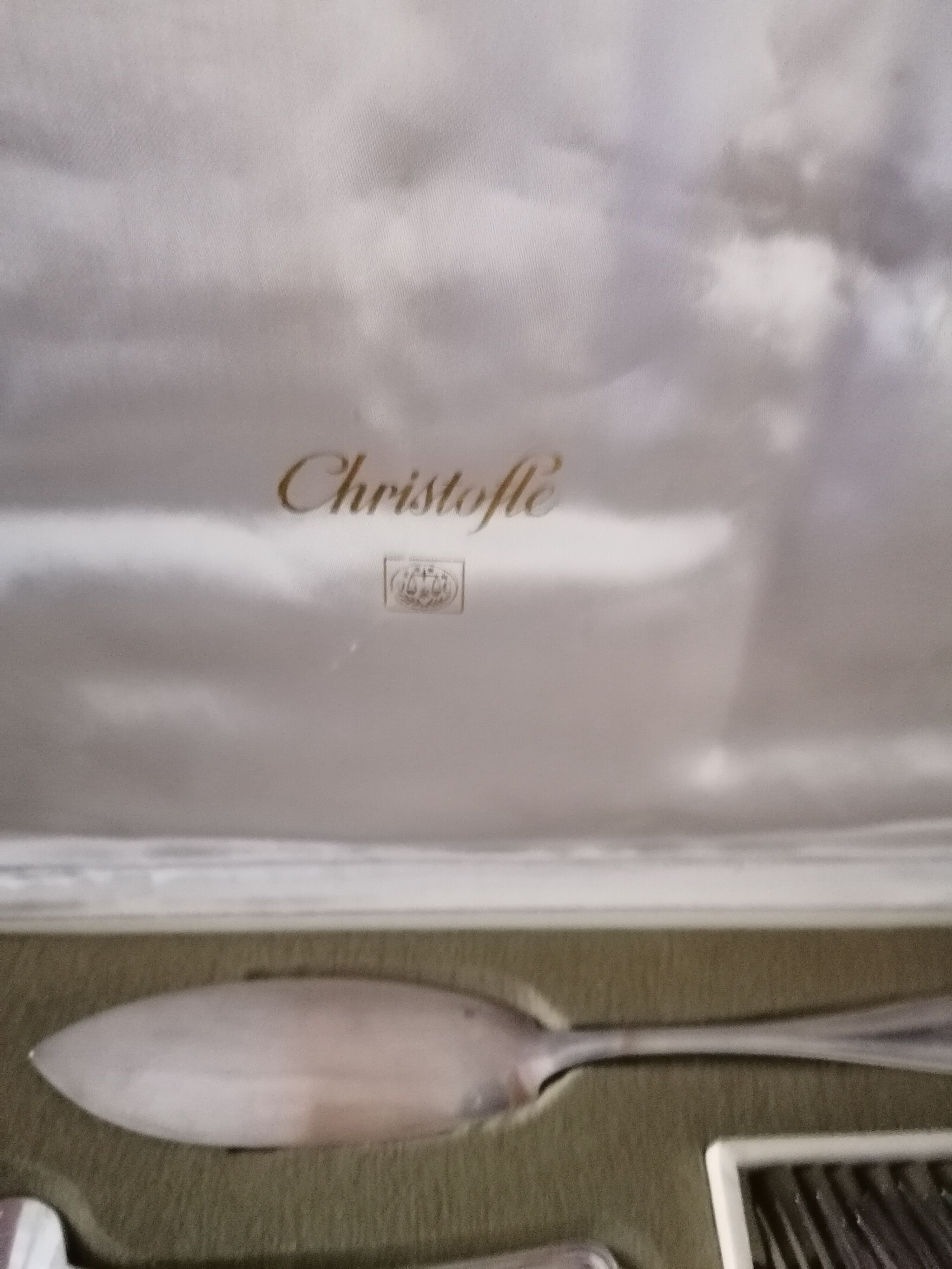 Christofle cake service cutlery set