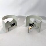 Stilux Milano Model Lido, pair of large sconces from 60s