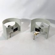 Stilux Milano Model Lido, pair of large sconces from 60s