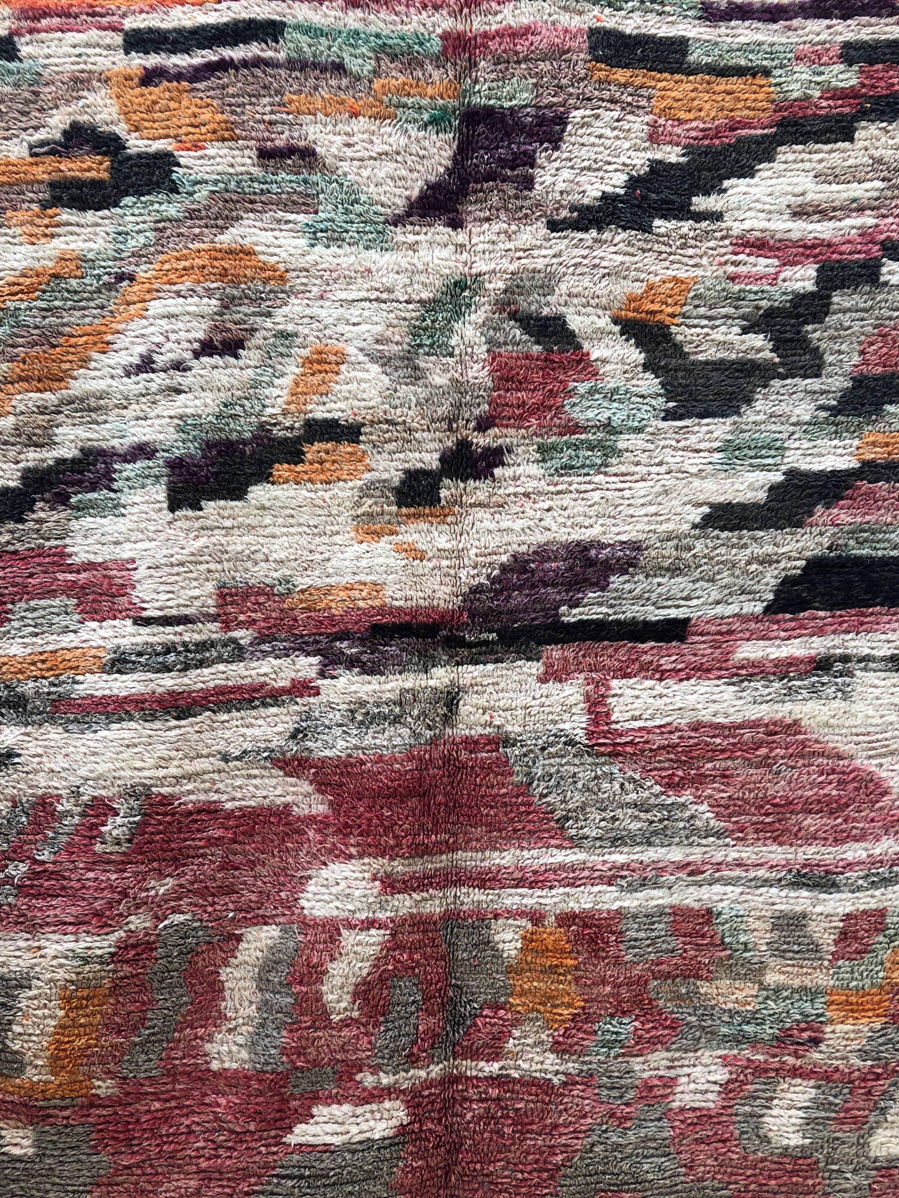 Moroccan Berber rug Boujaad 2.54x1.54m