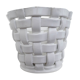 Cache pot céramique tressée