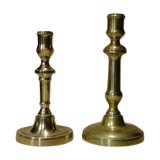 19th Brass Candlesticks