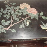 Chinese accent furniture black lacquered dating from 1970