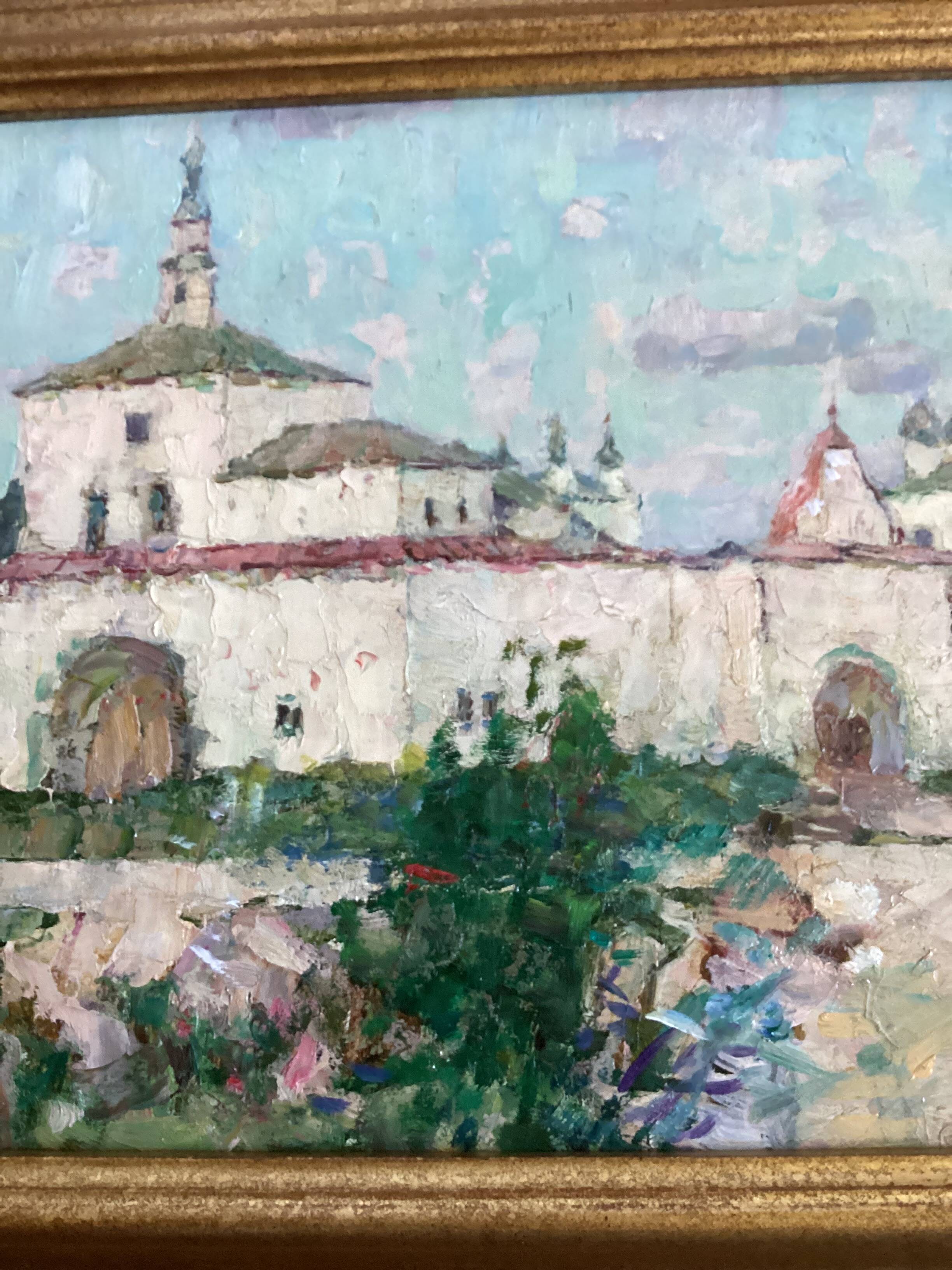 Oil painting on cardboard, dimensions: height -42 cm - width -69 cm -