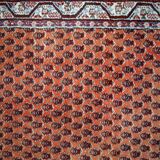 Vintage indian carpet seraband handmade 94cm x 194cm 1980s, 1c742