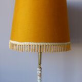 Lamppost in veined onyx and brass metal of the 1960s