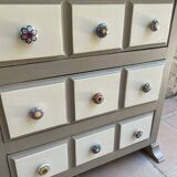 Castilian style wooden chest of drawers