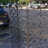 Wrought iron screen 3 leaves