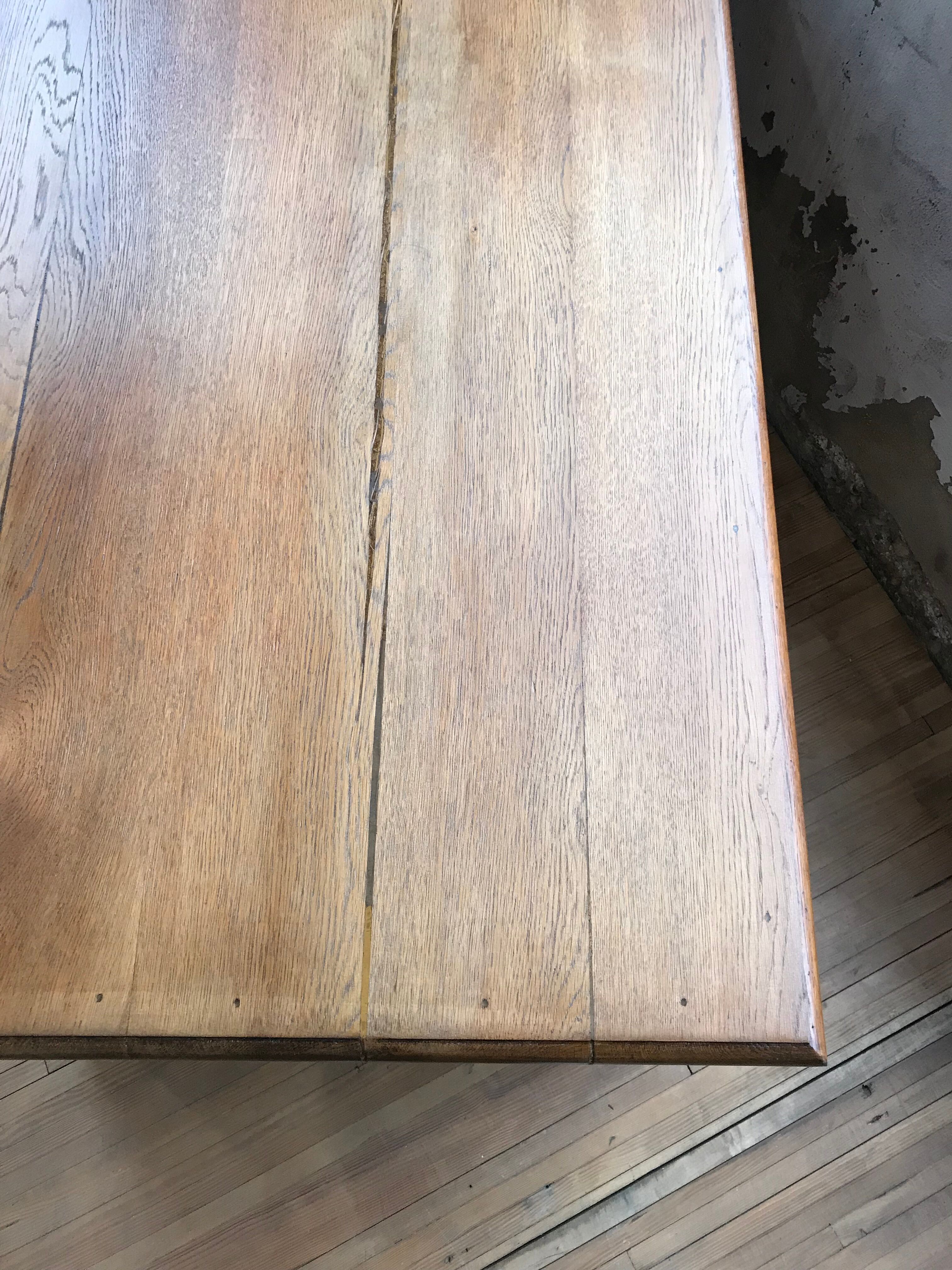 Desk with drawers in oak