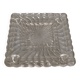 Baccarat : Socle plateau pour encrier - Ancien en Cristal Massif Moulé