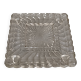 Baccarat: Base plate for inkwell - Antique in Solid Moulded Crystal