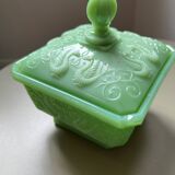 jadeite glass sugar bowl