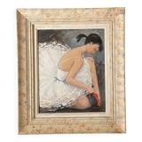"The ballerina with the red slipper"