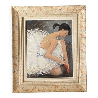 "The ballerina with the red slipper"