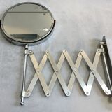 Round and articulated vintage mirror    38x33cm