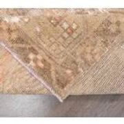 3'6x12'6 Orange Brown Vintage Turkish Hand-Knotted Runner Rug 110x385