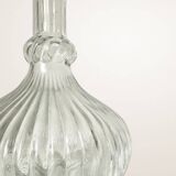 Fluted glass liqueur carafe