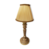 Authentic golden iron lamp pleated blinds