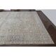 1970s Vintage Persian Handmade Wool Cotton Blue Area Rug 298x384