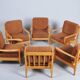 Mid-Century Armchairs from Jitona Soběslav, Czech, 1960s, Set of 6