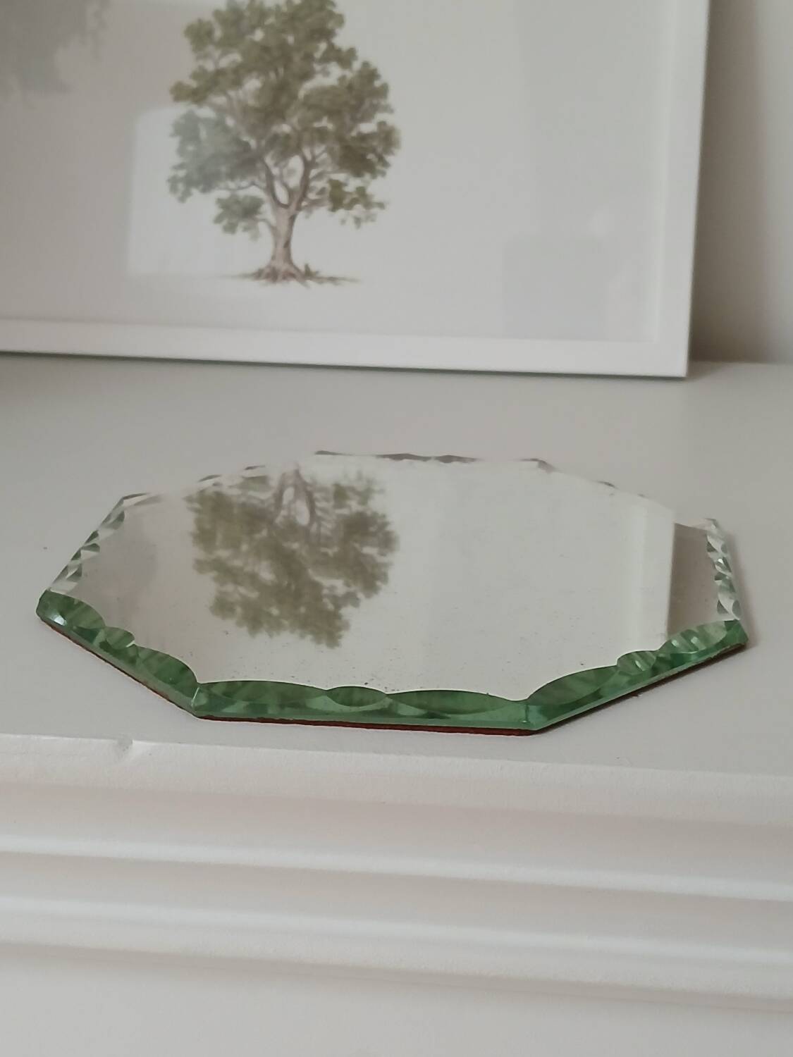 Beveled mirror to place