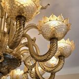 Large Murano glass chandelier – 12 lights – early 20th century