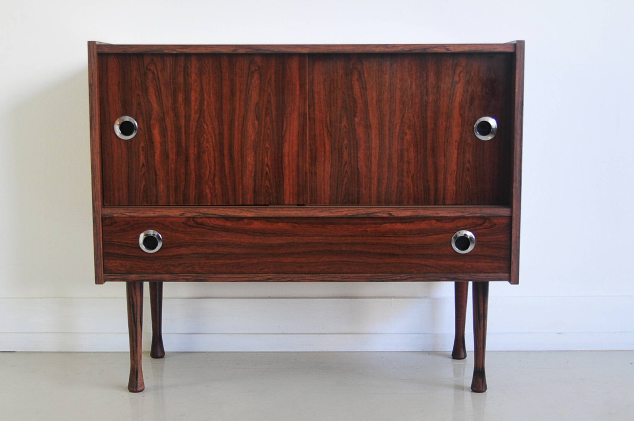 Buffet audio vintage en palissandre