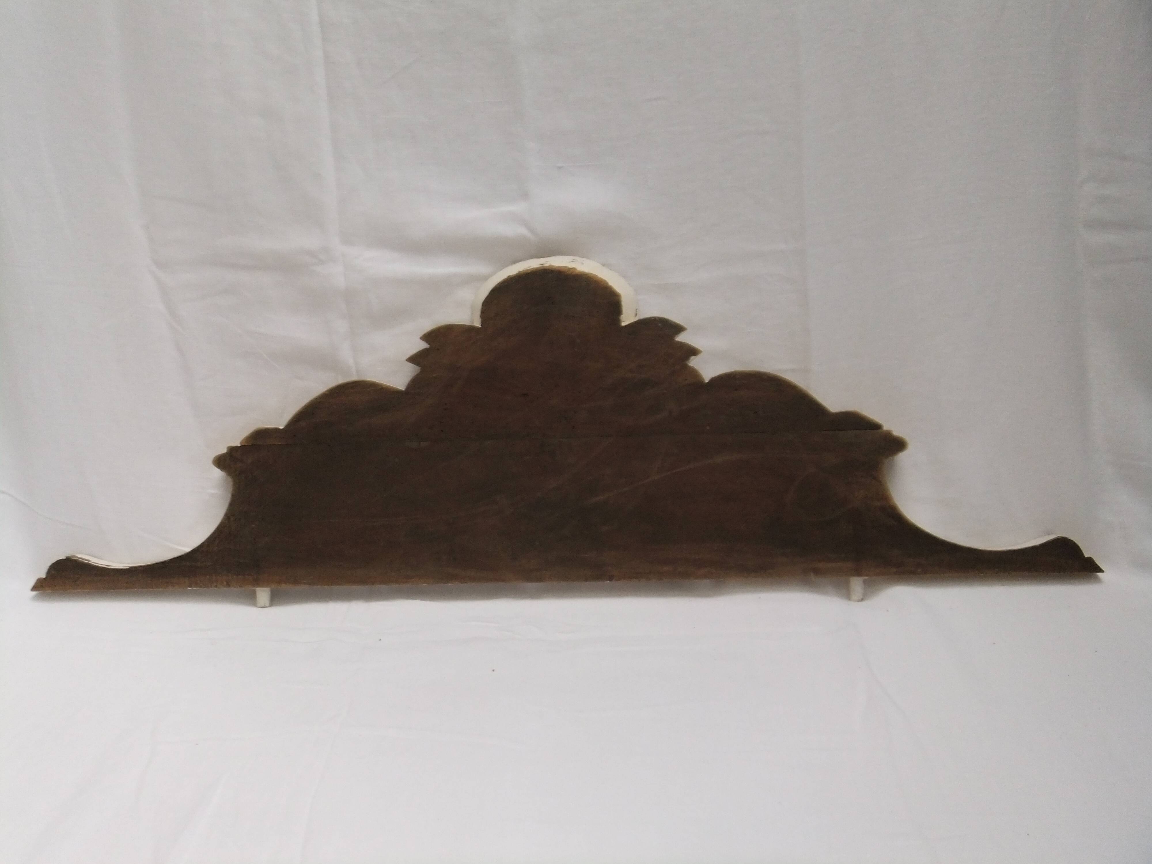 Art Nouveau pediment wood furniture patina furniture ornament