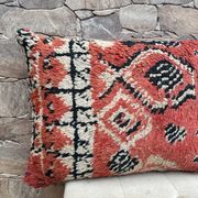 Housse de coussin Kilim berbère vintage : Coussin en laine marocaine