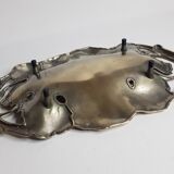 Vide poche Art Nouveau au décor de feuilles de vigne 37 cm
