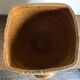 XXL glazed earthenware cache pot from the countryside, planter 1950
