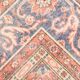 8x12 Classic Pattern Peach & Blue Vintage Rug, 258x357Cm