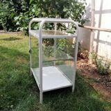 Small metal medical showcase