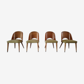 Set of 4 chairs barrel modernist years 50/60