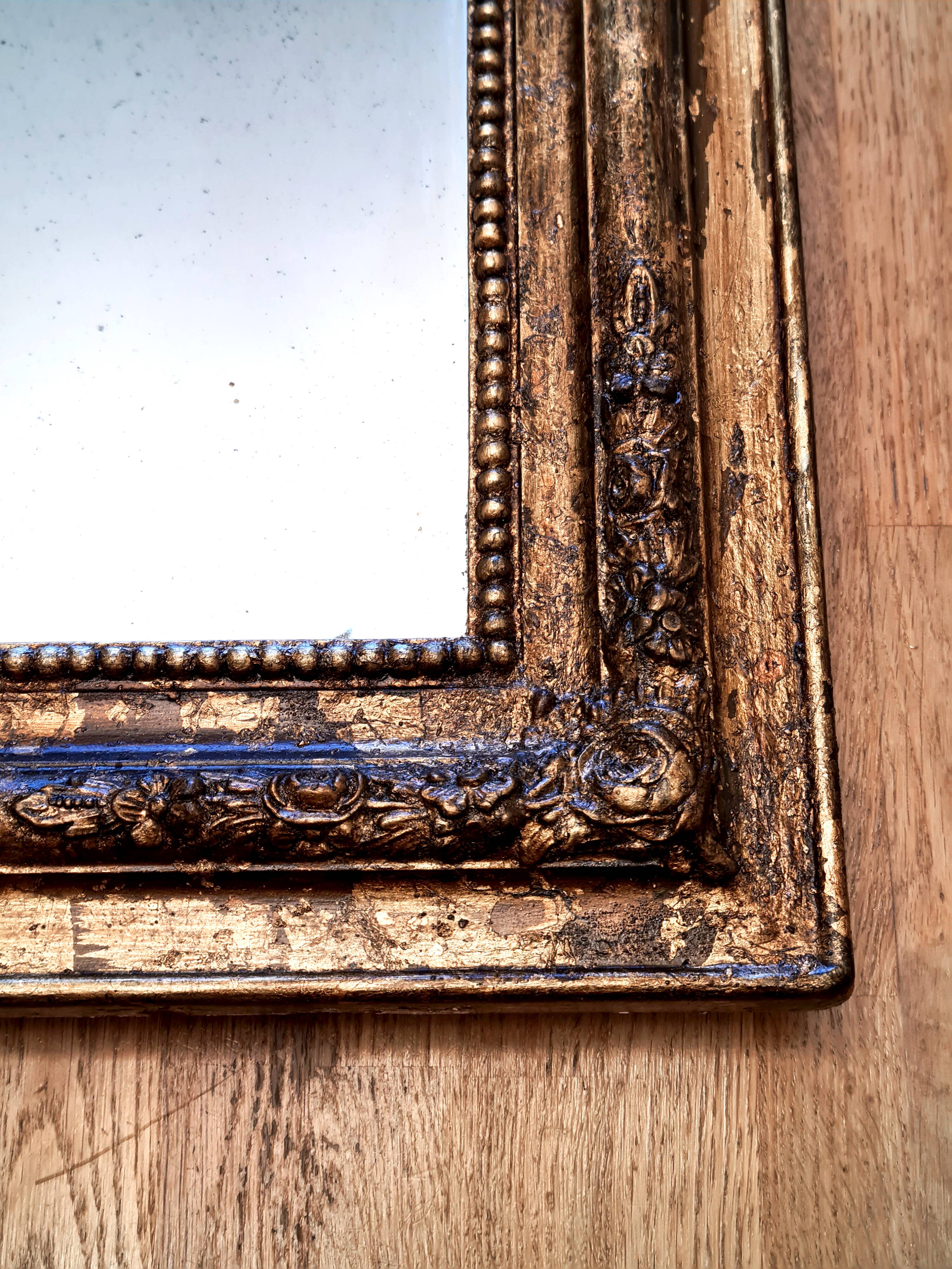 Louis-Philippe gilded mirror "Bertile"