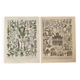 Reserved Chloé - Lot of 2 20th century lithos.