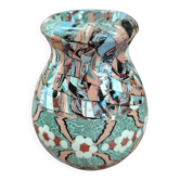 Small round ceramic art vase Valauris