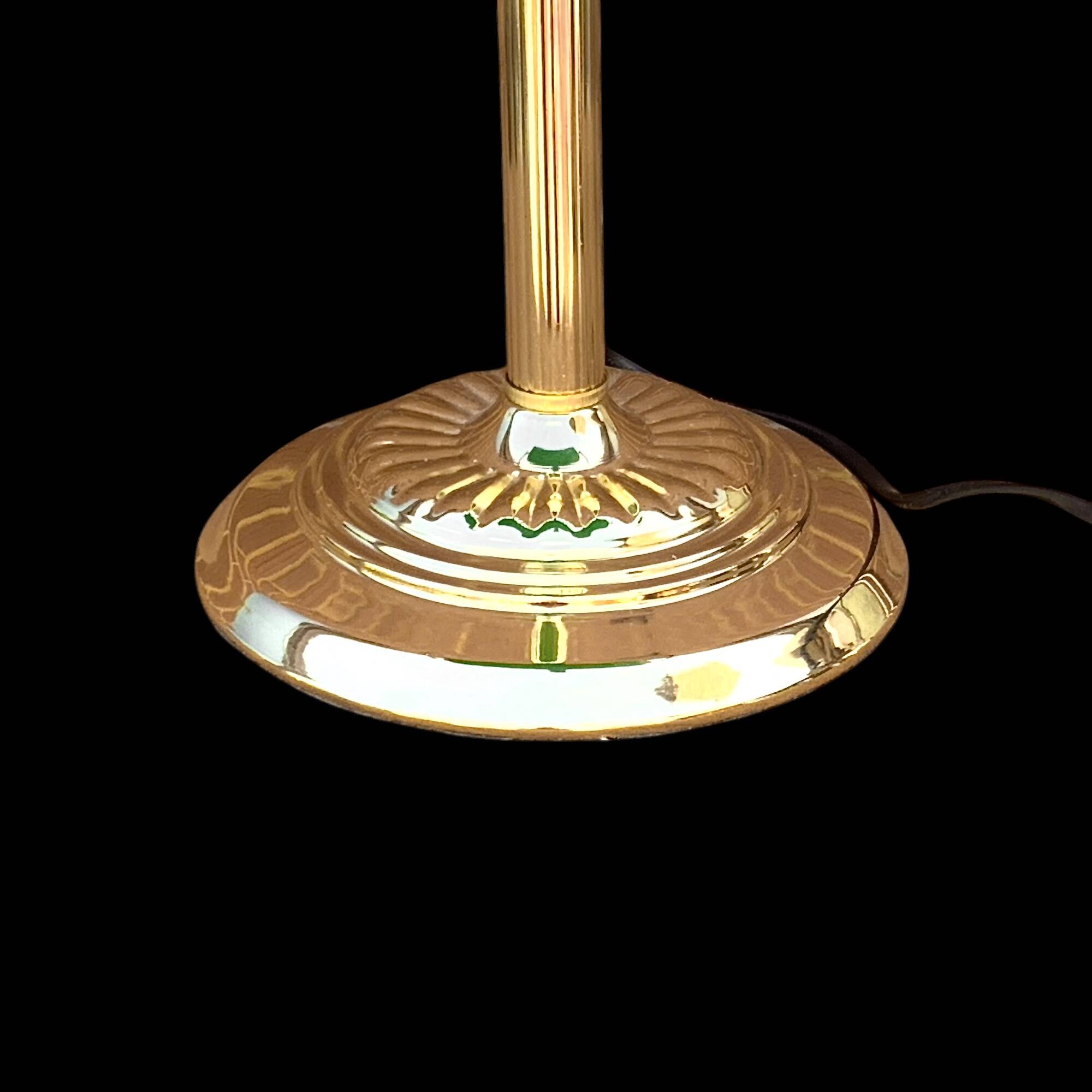 Vintage Banker's Lamp - Green Notary Lamp