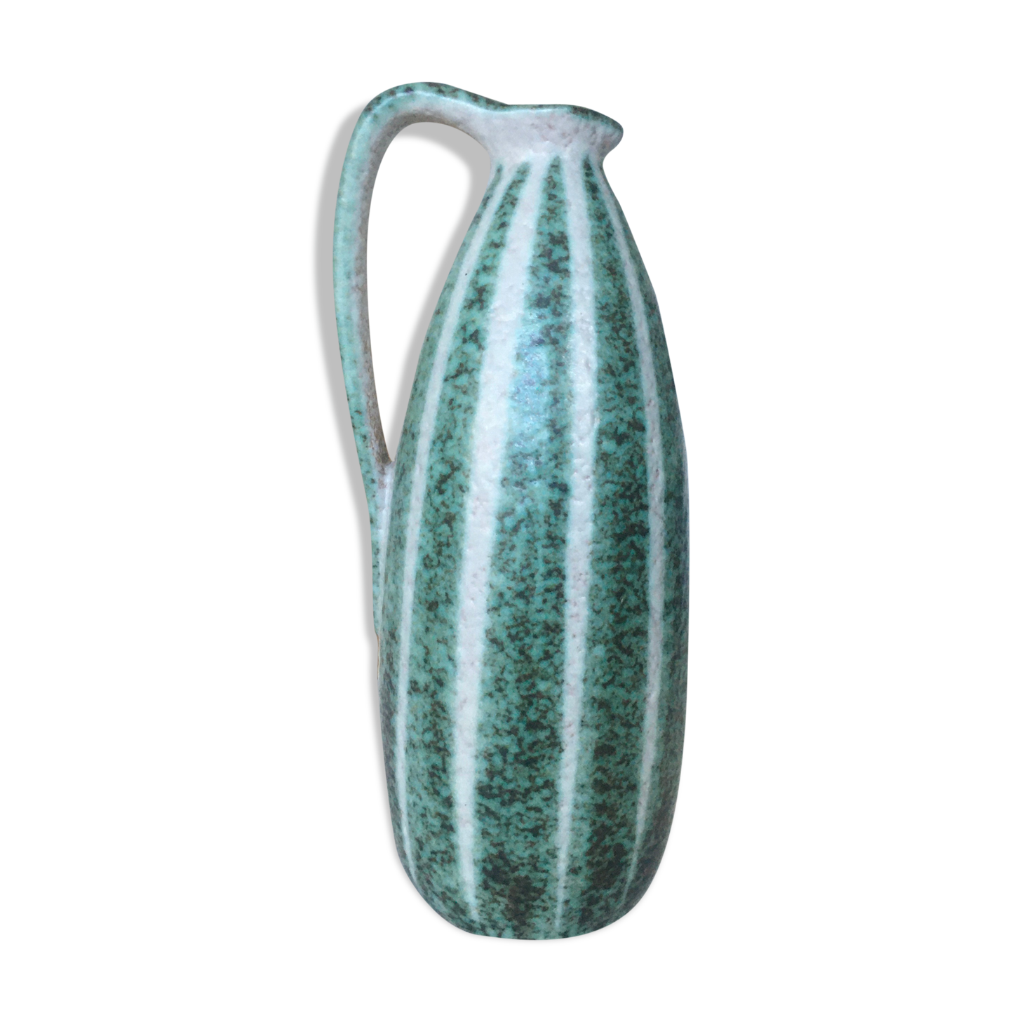 Signed and numbered art ceramics pitcher