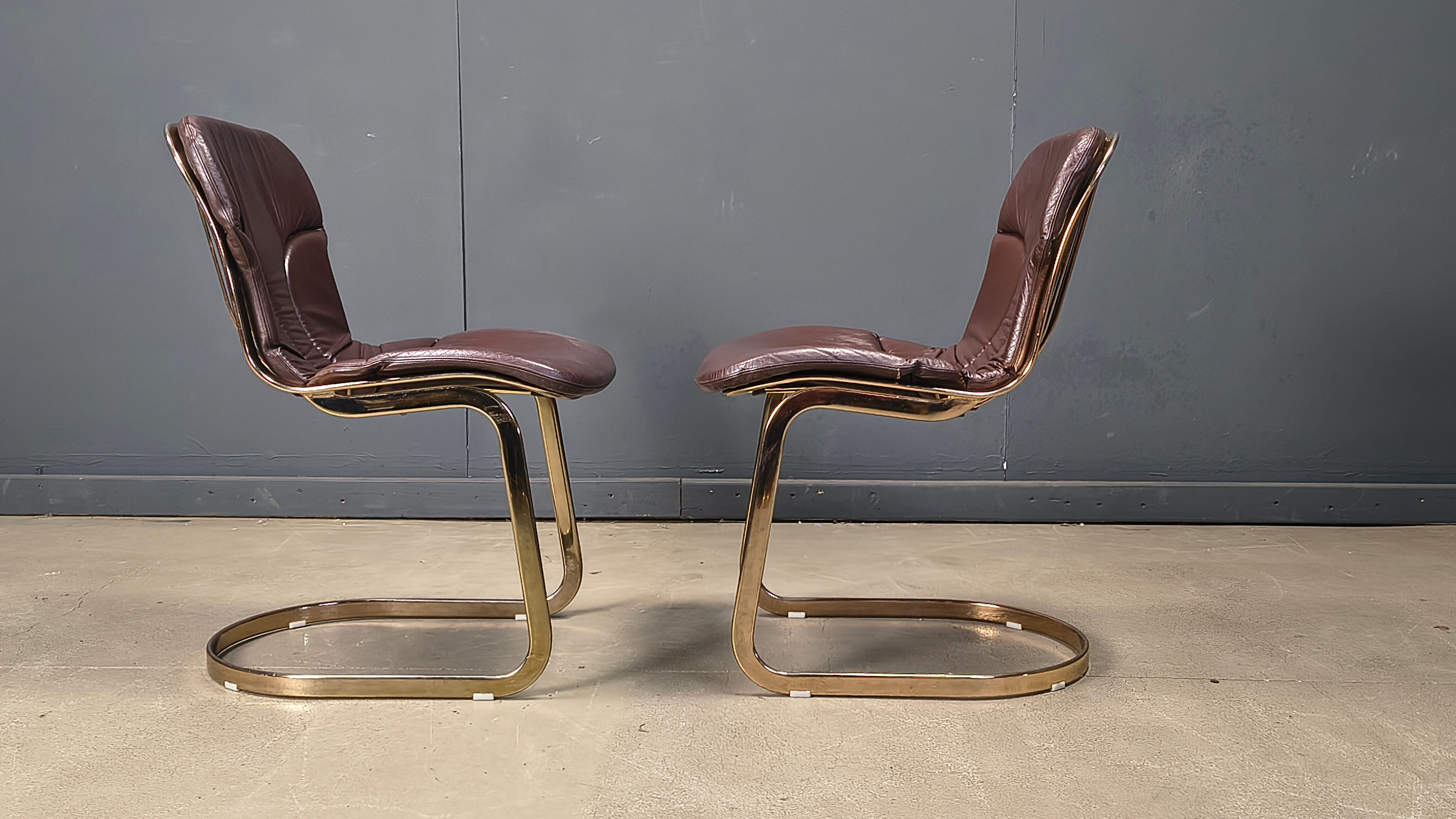 Chaises de salle à manger vintage par Cidue, ensemble de 6, années 1970.