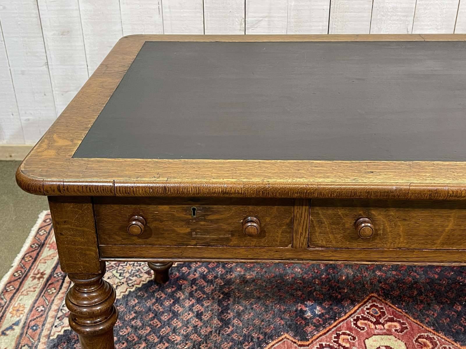 19th-century Victorian desk with writing surface