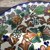 Plat Talavera - Céramique Mexicaine Vintage - Diamètre 29 cm