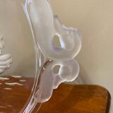 Plateau en verre décor cygnes