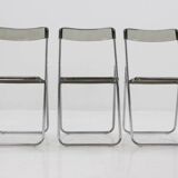 Set of three folding mid-century chairs from Sweden, 1970s