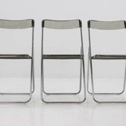 Set of three folding mid-century chairs from Sweden, 1970s