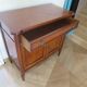 Louis XVI-style sideboard - 1 drawer - fluted legs - mahogany - solid wood