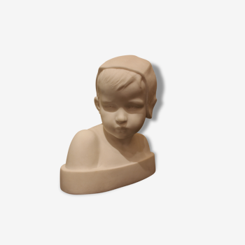 Buste d'enfant en marbre